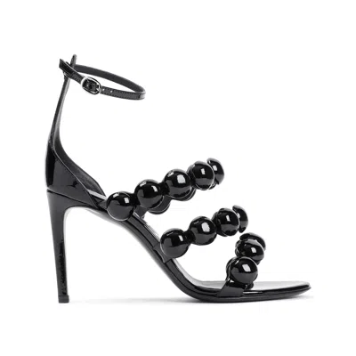 Alaïa Women's Leather Heel Sandals In Black