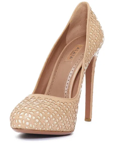 Pre-owned Alaïa Women's Leather Vienne Stiletto Pump (authentic Pre-loved)
