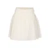 Alaïa Alaia Women Linen And Cotton Skirt In White