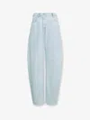 Alaïa Alaia Women Low Round Ice Denim Jeans In Blue