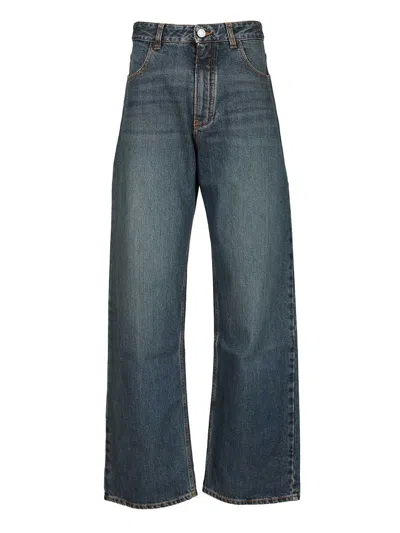 ALAÏA ALAÏA WOMEN LOW-WAISTED DENIM TROUSERS