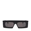 Alaïa Rectangular Frame Dark Lenses Sunglasses Design In Black