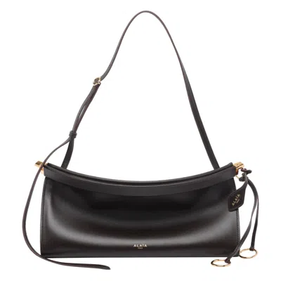 Alaïa Alaia Women Medium Le Click East West Shoulder Bag In Brown