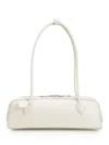 Alaïa Le Teckel Medium Shoulder Bag In Goatskin In White