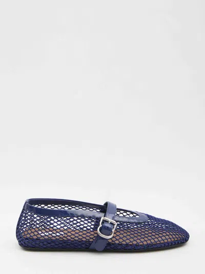 Alaïa Alaia Women Mesh Flat Ballerinas In Blue