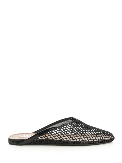 ALAÏA ALAÏA WOMEN MESH FLAT MULE