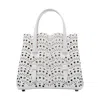 Alaïa Mina 20 Tote Bag In Vienne Wave Perforated Leather In Multi