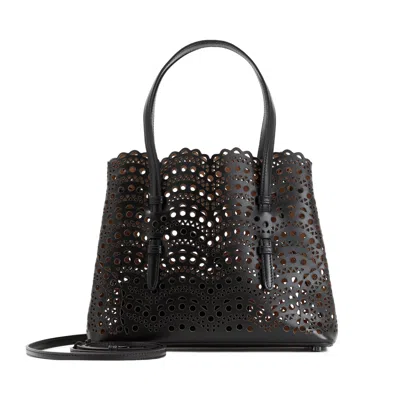 Alaïa Women's Mina 25 Perforated Bag In Black