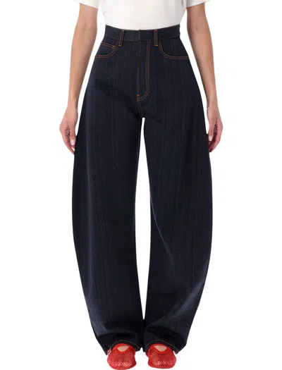 Alaïa Alaia Women's Mini Jeans With Luxurious Lining In Nuit