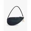 Alaïa Leather Le Demi-coeur Shoulder Bag In Noir