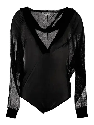ALAÏA WOMEN'S OVERSIZED BODYSUIT