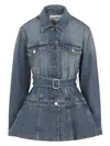 Alaïa Alaia Women Flare Denim Jacket In 525
