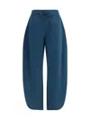 Alaïa Petal Drawstring Track Pants In Blue