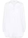 Alaïa Cotton Poplin Shirt In 000 Blanc