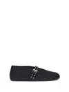 Alaïa Leather-trimmed Straw Ballet Flats