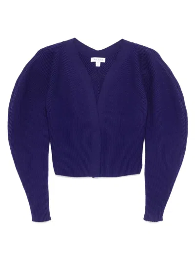ALAÏA ALAIA WOMEN RIBBED CARDIGAN