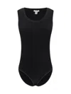 Alaïa Ribbed Texture Scoop Neck Sleeveless Body In Multicolor