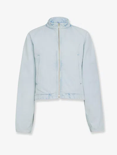 Alaïa Alaia Women Round Denim Jacket In Blue