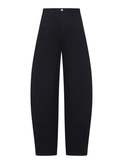Alaïa Alaia Women Round Jeans In Denim In Black