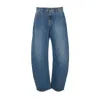 Alaïa Alaia Women Round Low-waist Jeans In Blue