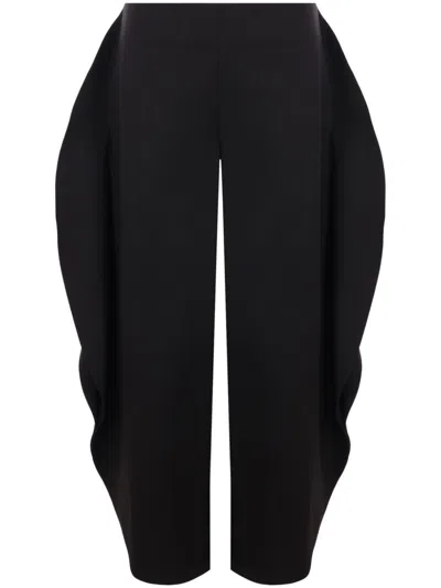 Alaïa Alaia Ruffle Detail Trousers In Black
