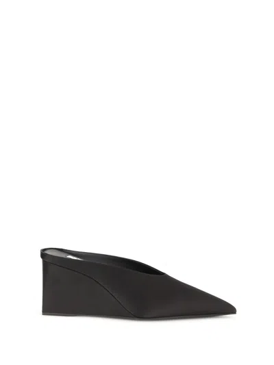 ALAÏA ALAÏA WOMEN SATIN WEDGE MULES