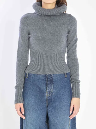 ALAÏA ALAIA WOMEN SCULPTURAL-HOOD PULLOVER