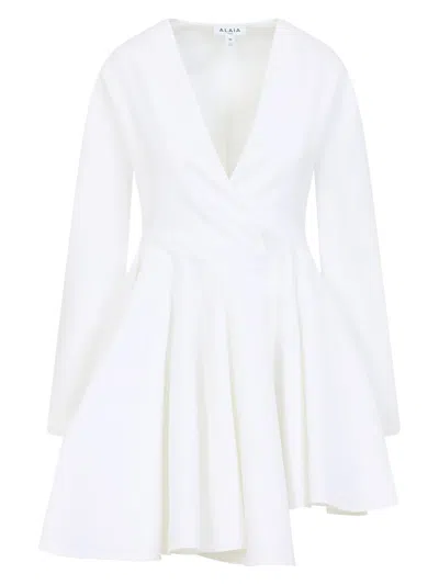 ALAÏA WOMEN'S SHORT ASYMMETRIC DRESS