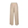 Alaïa Sheer Wide-leg Trousers Elastic Waistband In Neutral