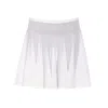 Alaïa Women White Fine Knit Skater Mini Skirt