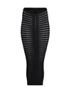 Alaïa Alaia Stretchknit Midi Skirt In Black