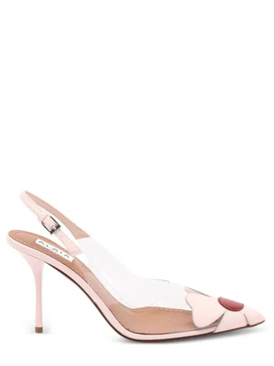 Alaïa Alaia Women's Slingback Stiletto Pumps With Floral Detail In Pink