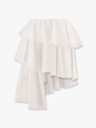 Alaïa Alaia Women Spiral Cotton Popeline Skirt