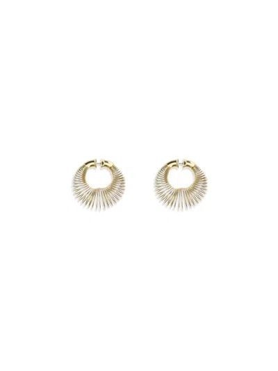 Alaïa Women Spiral Earrings In Gold