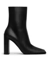 Alaïa Alaia Women Square Leather Ankle Boots In Black