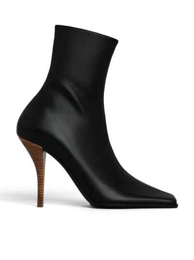Alaïa Alaia Women Square Leather Boots In Black