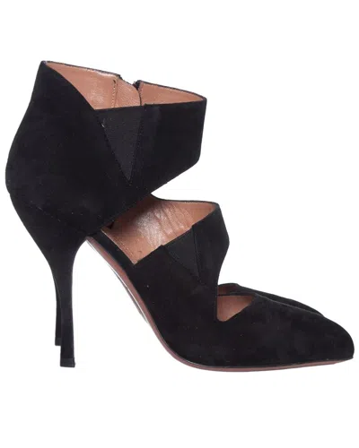 Pre-owned Alaïa Women's Suede Azzedine Curly Ankle Boots. (authentic Pre-loved)