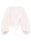 Alaïa Alaia Women Taffeta Bodysuit In Pink