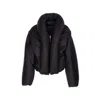 Alaïa Insulated Long Sleeve High Collar Jacket In Black
