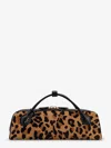 Alaïa Le Teckel Leather-trimmed Leopard-print Calf Hair Clutch