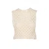Alaïa Womens Alaia Square Crop Cotton-blend Top