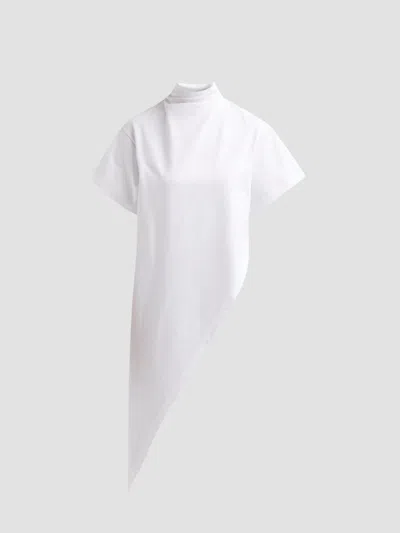 Alaïa Women's Triangle Cotton Jersey T-shirt In White