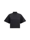 Alaïa Women Turtleneck T-shirt In Animal Print