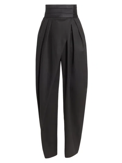 Alaïa Womens High-waist Tailored Woven Trousers Noir Alaia In Black