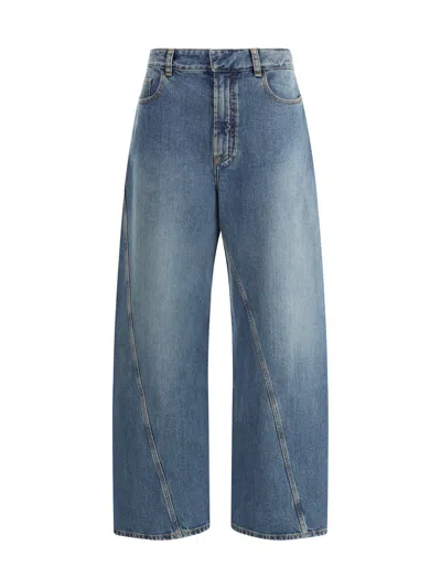 Alaïa Women Twisted Jeans In Blue