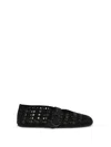 Alaïa Women Vienne Ballerinas With Eyelets In Black