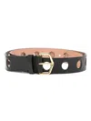 Alaïa Vienne Laser-cut Leather Belt In 999 Noir