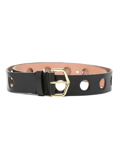 Alaïa Women's Vienne Leather Belt In 999 Noir