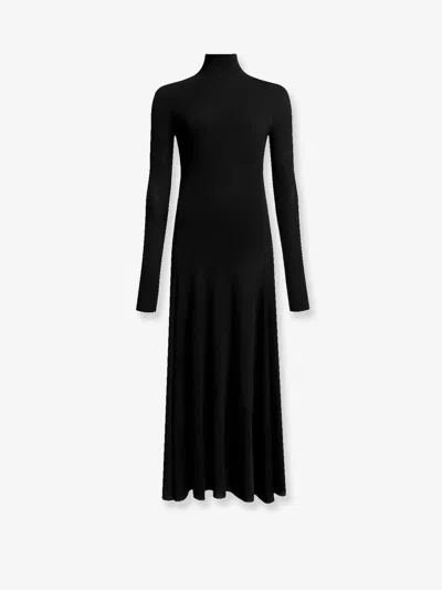Alaïa Alaia Women Viscose Long Heart Dress In Black