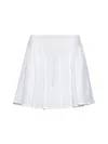 Alaïa Women White Fine Knit Skater Mini Skirt In White